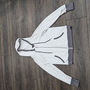 White medium champion hoodie zip up sweater